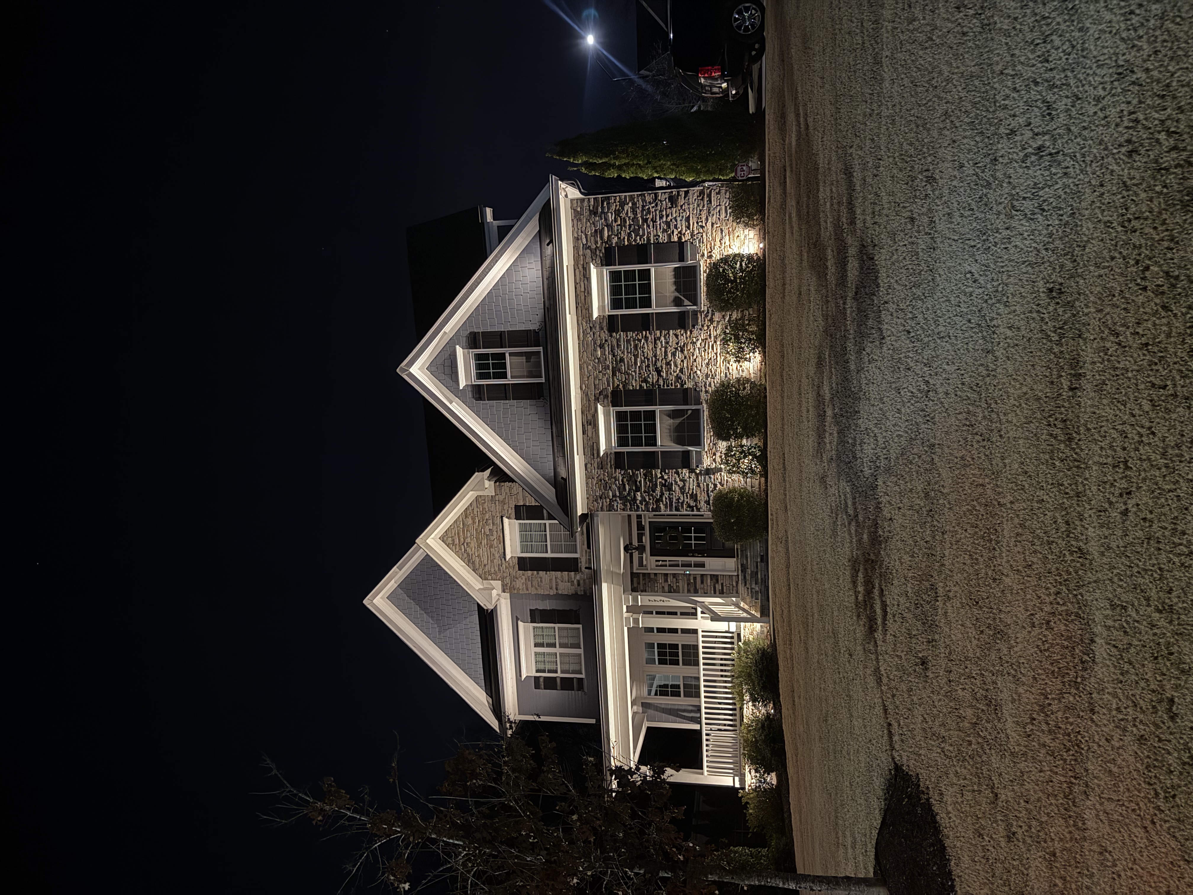 Commercial building architectural uplighting, Raleigh NC