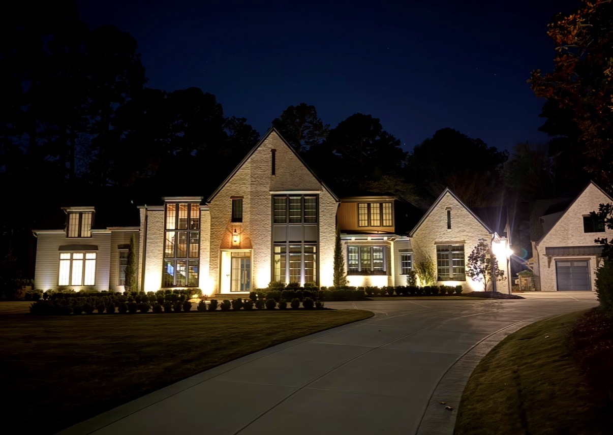 Premium architectural outdoor lighting, commercial property
