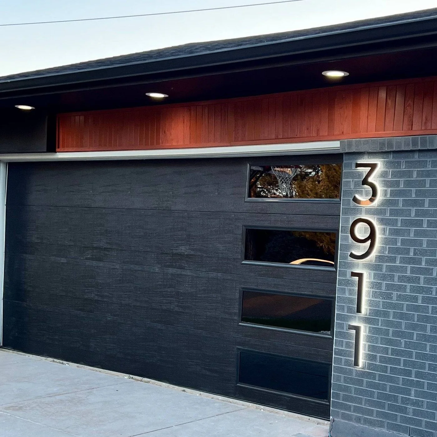 Premium illuminated house numbers for curb appeal